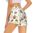 thumbnail image 3 of Haiem Donut Sloth Women's 2 in 1 Running Shorts - Lightweight Athletic Workout Gym Yoga Breathable Sports Shorts Liner with Phone Pockets-X-Large, 3 of 9