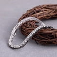 thumbnail image 4 of 6.20Ct 3MM Round Cut Black Diamond 14k White Gold Plated Tennis Bracelet 7", 4 of 4