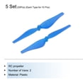 thumbnail image 3 of Uxcell 5 Set RC Propellers Blade Prop 2 Vane 7.6cm Dia Plastic Blue Low-Noise RC Airplane DIY Aircraft Drone, 3 of 6