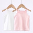 thumbnail image 5 of Fancifize 2 Pack Girls Ribbed Knit Tank Tops Cotton Scoop Neck Sleeveless Cami Undershirts for Kids, 5 of 6