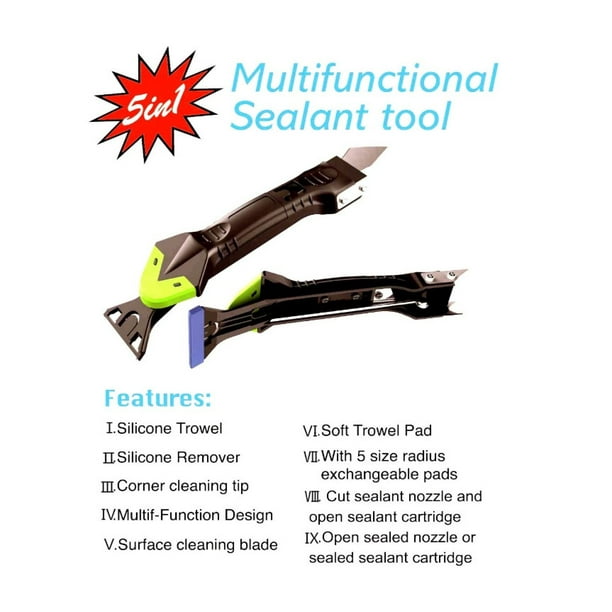 Speed-Cleaner 1 couteau à joints pour enlever les joints en silicone  acrylique ou en silicone. : : Bricolage
