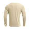 thumbnail image 6 of Jalioing T Shirt for Men V Neck Long Sleeve Casual Athletic Shirts Solid Color Basic Workout Sport Tees Tops, 6 of 8