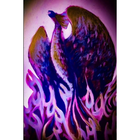 Purple Fire Phoenix Rise, (Paperback)