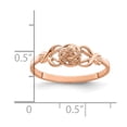 thumbnail image 3 of Auriga Fine Jewelry 14K Rose Gold Flower Ring for Women Size 7, 3 of 6