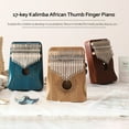 thumbnail image 4 of 17 Keys Kalimba African Thumb Finger Piano Wood Kalimba Portable Musical Instrument, 4 of 8