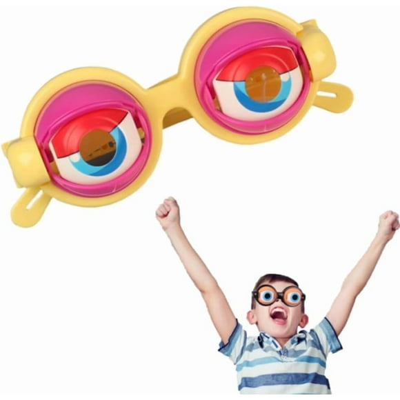 1pcs,Funny Glasses for Adults Crazy Eye Glass Googly Eye Glasses Adult Size Silly Sunglass With Blinking Eyeball.,Yellow