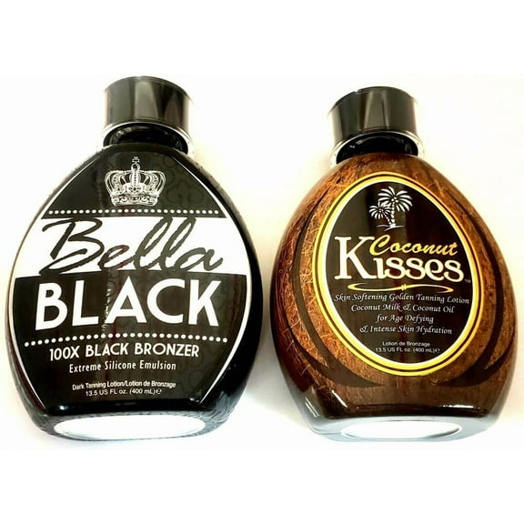 Lot of Bella Black 100X Bronzer & Ed Hardy Coconut Kisses Tanning Bed Lotion