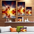 thumbnail image 3 of Caribbean Sunset with Beautiful Sky - Large Seashore Canvas Wall Art, 3 of 4
