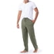thumbnail image 5 of Pantalón para dormir de punto Fruit of the Loom para hombre, color verde oscuro, 5 of 5