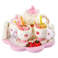 thumbnail image 4 of Phenofice 1 Set Dollhouse Tea Set Wood Assorted Color for Girls Knowledge Expansion Children's Day, 4 of 7