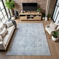 thumbnail image 7 of Addison Rugs Mayfield Premium Machine Washable Transitional Border Sky Rectangle Rug, 9' x 12', 7 of 7