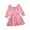 Pink, variant on IROINNID Toddler Girl Dress Outfits Long Sleeve Round Neckline Spring Clothes 3T