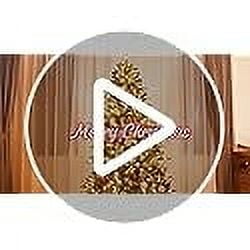 6.5 FT Prelit Artificial Christmas Tree with 450 Warm White Lights, 1651 PE&PVC Mixed Branch Tips, Hinged Premium Spruce Fake Xmas Trees, Green, Foldable Base