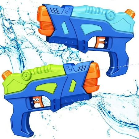 ArtCreativity Water Blaster Set of 2 – Kids Vibrant Futuristic Shooting Pistols for Pool, Beach, and Outdoor Summer Fun Toys