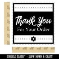thumbnail image 2 of Thank You For Your Order Formal with Flower Self-Inking Rubber Stamp Ink Stamper - Red Ink - Large 1-1/2 Inch, 2 of 7