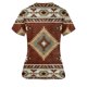 thumbnail image 3 of Blusa de manga corta con cuello en V para mujer, blusa de bolsillo con estampado de uniforme de trabajo OAVQHLG3B Store lin121212, 3 of 3