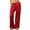Red, variant on Women's High Waist Wide Leg Sweatpants, Solid Color Drawstring Casual Pants, Loose Fit Lounge Pants with Pockets, Comfortable Elastic Waist, Everyday Athleisure Wear Pink S