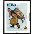 thumbnail image 5 of Art.com Mermaid or Lobsterman Saturday Evening Post Cover, August 20,1955 Giclee Print by Norman Rockwell, Black Frame Wall Art, 23" x 29", 5 of 5