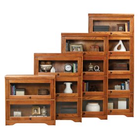 Eagle Furniture Oak Ridge Customizable 32 In Wide Lawyer Bookcase