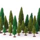 thumbnail image 1 of Model Trees Skylety, 35 unidades, paisaje de tren verde, 1 of 6