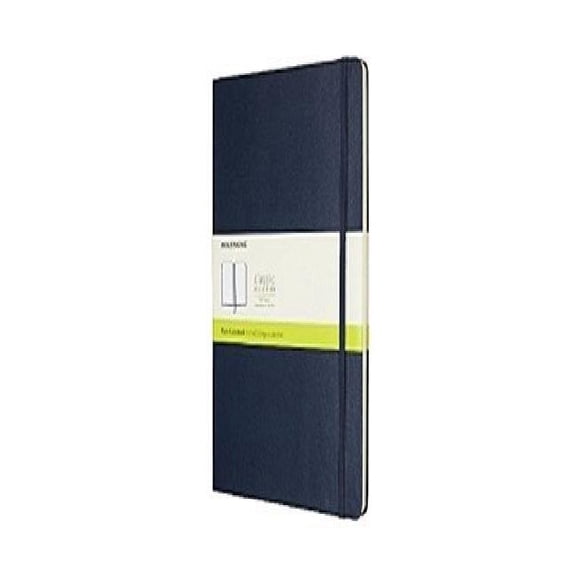 Moleskine Classic Notebook, Extra Large, Plain, Sapphire Blue, Hard Cover (7.5 X 10)