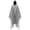 A48 Gray, variant on Adult Tattered Hooded Cape Distressed Ragged Poncho Creepy Short Cloak for Men Women Zombie Grim Reaper Witch Cosplay Spooky Halloween Costume Props