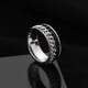thumbnail image 1 of Nuevo anillo de pareja giratorio de acero inoxidable genial, cadena giratoria de alta calidad, anillos giratorios para mujer, hombre, joyería Punk, regalo de fiesta Dengxun unisex, 1 of 2