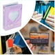 thumbnail image 5 of Uxcell 3inch Kpop Love Heart Hollow Mini Photo Album Photocard Binder Album Holder with 40 Photo, Azul, 5 of 6