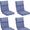 Dark Blue, variant on Aoodor 4-Piece Outdoor Chair Cushion 45 x 22 x 4 Inch Patio Furniture Seat Cushion - Red