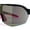 Black Pink Purple Mirror, variant on Xloop Silver Mirror Shield Oversize Half Rim Neon Plastic Sport Sunglasses Red