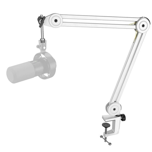Soporte con brazo para micrófono FIFINE BM63, blanco, resistente