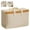 L, variant on Large Capacity Moving Storage Bag, Foldable Non-Woven Closet Organizer for Blankets Pillows Clothes, Dustproof with Zipper for Home Moving & Spring Cleaning