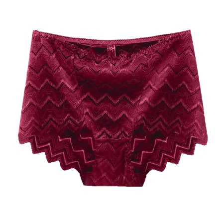 

Rovga Panties For Women Ladies Waist High Waist Lace Mesh Waist Slim Thin Underwear Female Lingerie