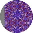thumbnail image 1 of Ahgly Company Machine Washable Indoor Round Transitional Indigo Purple Area Rugs, 3' Round, 1 of 7