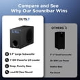thumbnail image 2 of Barra de sonido vibeadio 110 W con subwoofer de 15 cm (5,9") y Bluetooth 5.4, 2 of 8