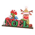 thumbnail image 3 of Adorno navideño de madera, decoración navideña, accesorios para fiestas DIY Estilo C, 3 of 9