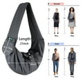thumbnail image 5 of JESPET & GOOPAWS: Comfy Pet Sling Bag - Grey - Carry Small Dogs & Cats Up to 12lbs, Adjustable Strap, Hands-Free Travel, Breathable & Lightweight, 5 of 7