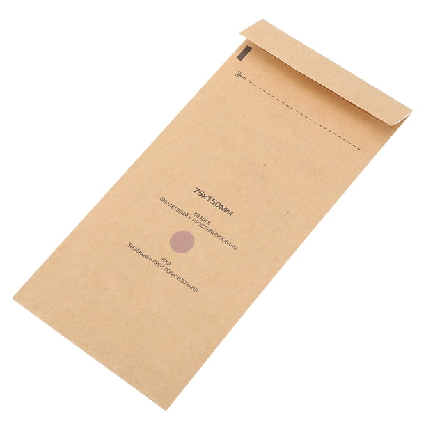 100 piezas de bolsa de herramientas desechable para esterilización de cosméticos y uñas, accesorio para máquina de desinfección, 75 x 150 mm