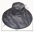 thumbnail image 4 of Wide Brim Sun Hat Foldable Fisherman Hat Breathable Travel Bucket Cap, 4 of 9
