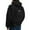 Black, variant on Women's Hooded Sweatshirt with Unique Backpack Design, Casual Pullover Cardigan Sweater for Women/Men, Lightweight Travel Hoodie with Zipper, Ideal for Daily Wear and Outdoor Activities