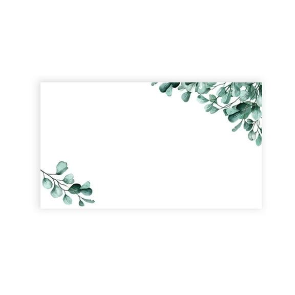 Koyal Wholesale Silver Dollar Eucalyptus Place Cards for Wedding Party Tables, Seating Place Cards for Holders, 60 Pack