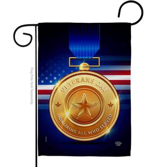 Ornament Collection G192577-BO 13 x 18.5 in. Honor the Served Garden Flag with Armed Forces Veterans Double-Sided Decorative Vertical Flags House Decoration Banner Yard Gift