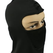 EZGO Unisex Windproof Full Face Covering Balaclava, Black