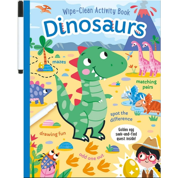Wipe-Clean Activity Fun Dinosaurs, (Paperback)