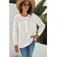 thumbnail image 2 of ABPHQTO Camisa de manga larga con botones de croché de encaje blanco para mujer, 2 of 5