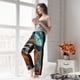 thumbnail image 5 of Fotbe Cartoon Pumpkin Skull Pantalones de Pijama para Mujer, Pantalones de Dormir, Pantalones Pj con Cordón y Bolsillos-Small, 5 of 6