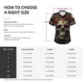 thumbnail image 4 of Honeii Classical Rose Crown Skull Print Women's Classic V-Neck T-Shirt,Womens Fashion Tops,Stylish Everyday Top for Women, Casual Summer Spring Outfits Clothes-X-Large, 4 of 5