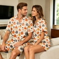 thumbnail image 4 of Halloween Pajamas Women Casual V Neck 2 Piece Lounge Sets Matching Shorts Set Cute Plus Size Pjs, 4 of 6