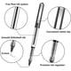 thumbnail image 2 of 16 Ballpoint Pens Black Ink, Crday Apogo 0.5mm Black Gel Pens, Crday Quick-drying Ball Point, 2 of 5