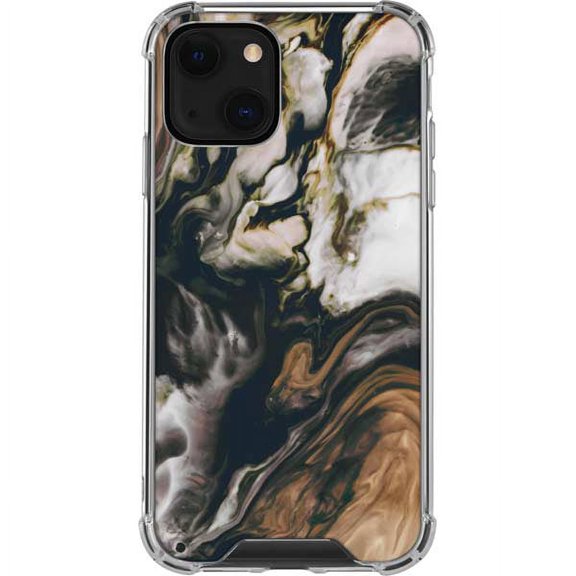 Skinit Marble Copper and Black Marble Ink iPhone 13 Clear Case